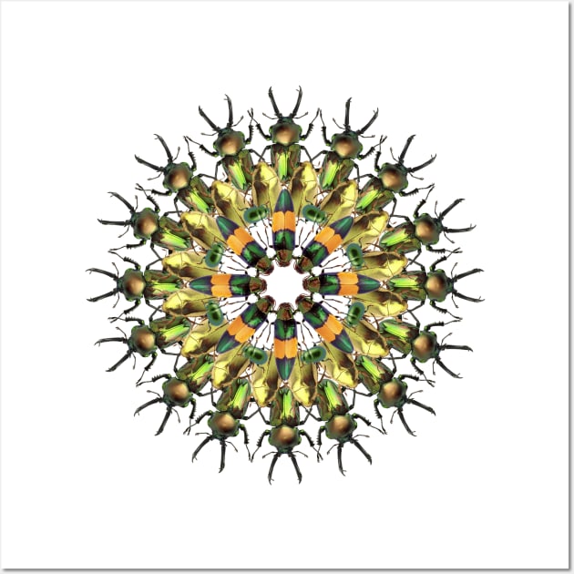 green bugs mandala Wall Art by burenkaUA